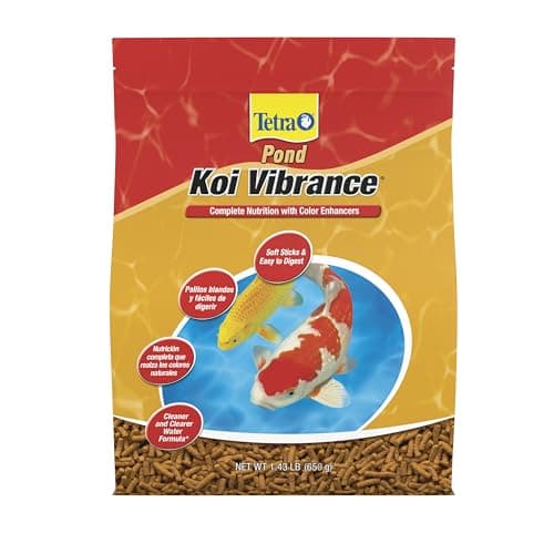 TetraPond Koi Vibrance 1.43 Pounds, Soft Sticks, Floating Pond Food