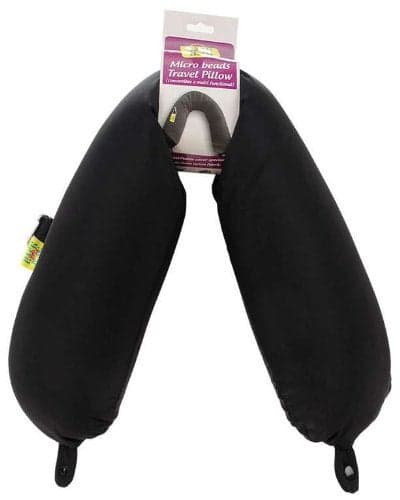 Viaggi Black multifunctional microbeads pillow