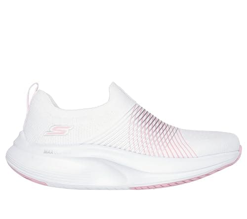 Skechers Women's Go Walk Max Walker Sally Sneaker, White/Pink, 13