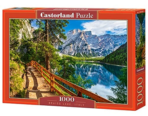 Castorland 1000 Piece Jigsaw Puzzle Braies Lake Italy Landscape Puzzle of Italy with Mountains Dolomites South Tyrol Adult Puzzle Castorland C1041092