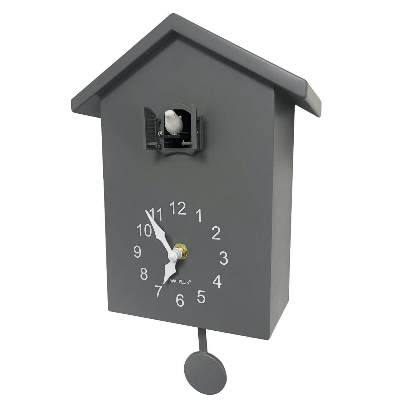 WALPLUS Modern Cuckoo Clock Bird Clock That Sings on Hour Coo Coo Clocks for Wall with Bird Cuckoo Clock Pendulum