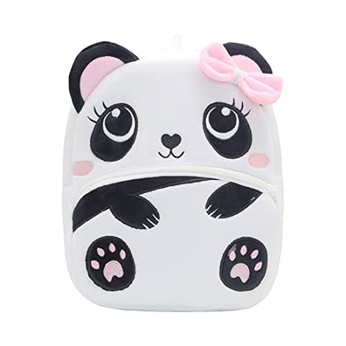 NICE CHOICE Cute Toddler Backpack Toddler Bag Plush Animal Cartoon Mini Travel Bag for Baby Girl Boy 2-6 Years(Cute Panda)