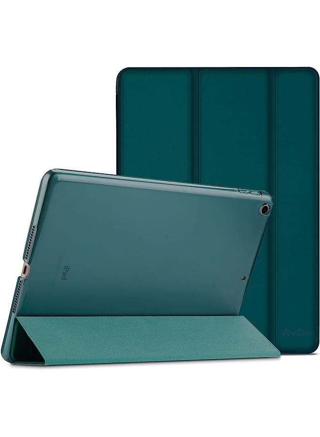 Ipad 9.7 Case 2018 Ipad 6Th Generation Case/ 2017 Ipad 5Th Generation Case - Ultra Slim Lightweight Stand Case With Translucent Frosted Back Smart Cover For Apple Ipad 9.7 Inch –Emerald