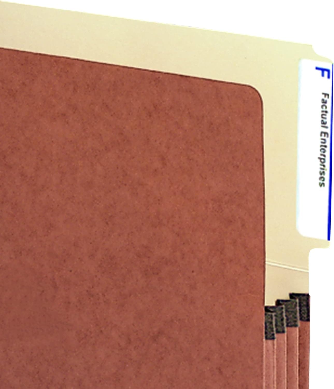 Smead End Tab File Pocket Reinforced 4 Top Position Tab 312 Expansion Letter Size Redrope with Manila Liner 10 per Box SMD73624