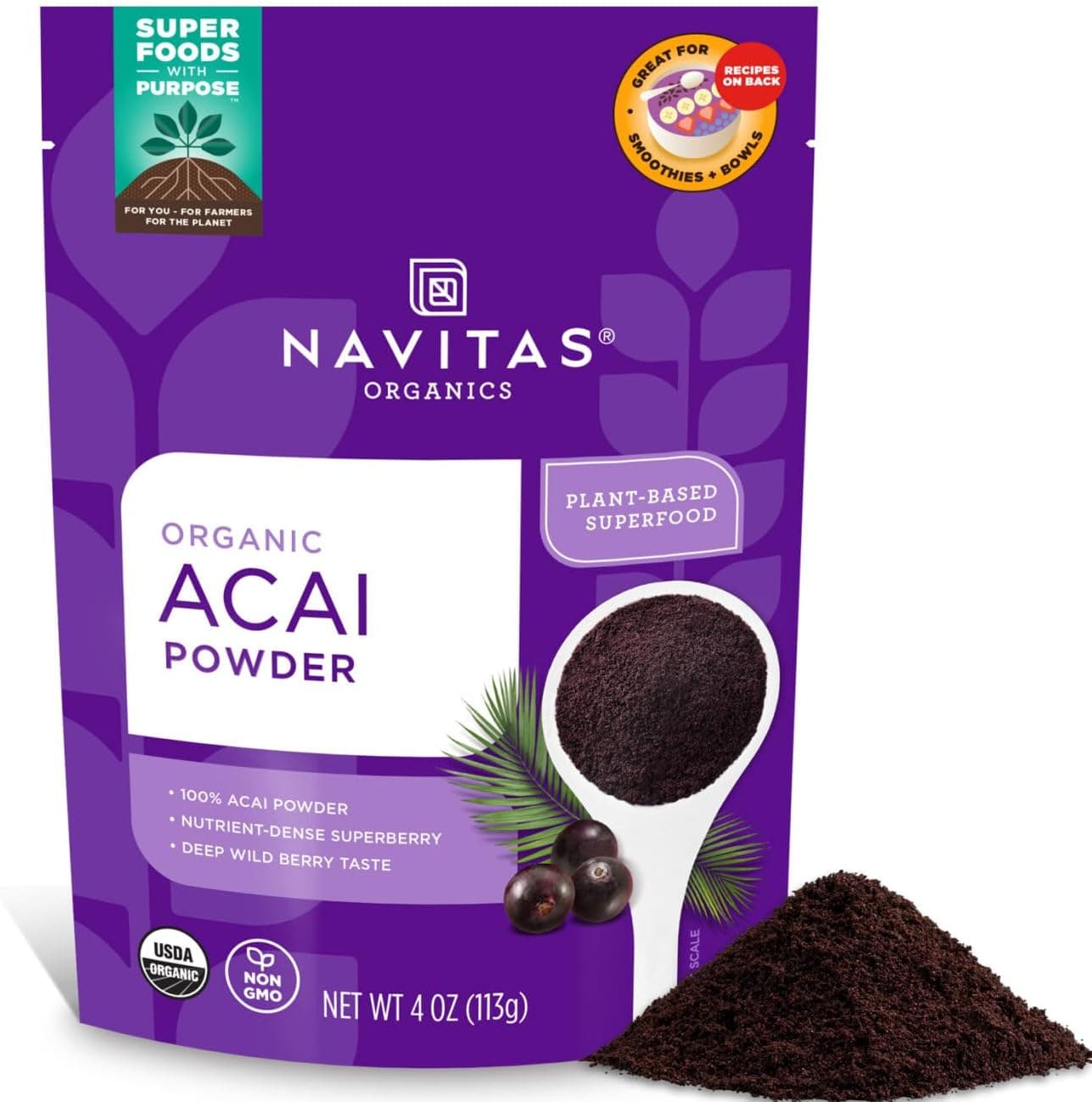 Navitas Organics Organic Acai Powder - 4 oz