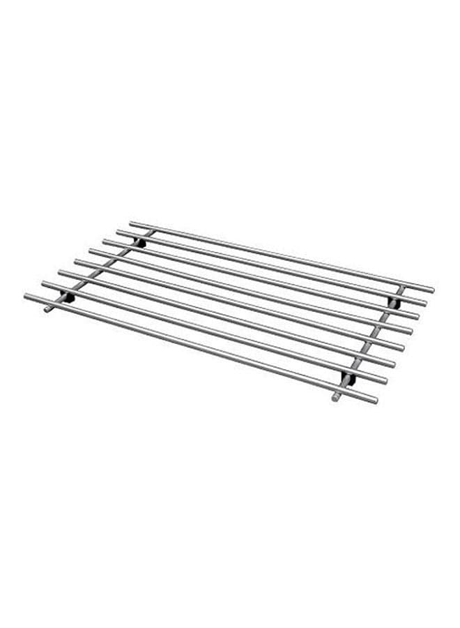 Stand, Stainless Steel Silver 50x28x2cm