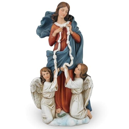 BC Catholic Mary Untier of Knots Statue 98 H Mary Undoer of Knots Blessed Virgin Mary Devoution Home Dcor Religious Gift Handpainted by Buildclassic