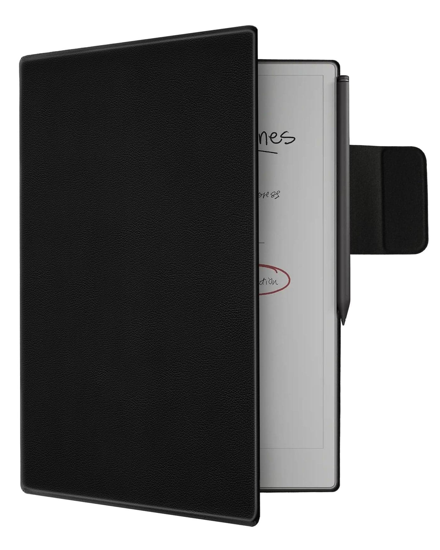 WALNEW Case for Remarkable Paper Pro,Magnetic Slim Book Folio Cover with Pen Clasp, Auto Sleep/Wake Protective Cover for Remarkable Paper Pro 11.8" (2024 Released),Black