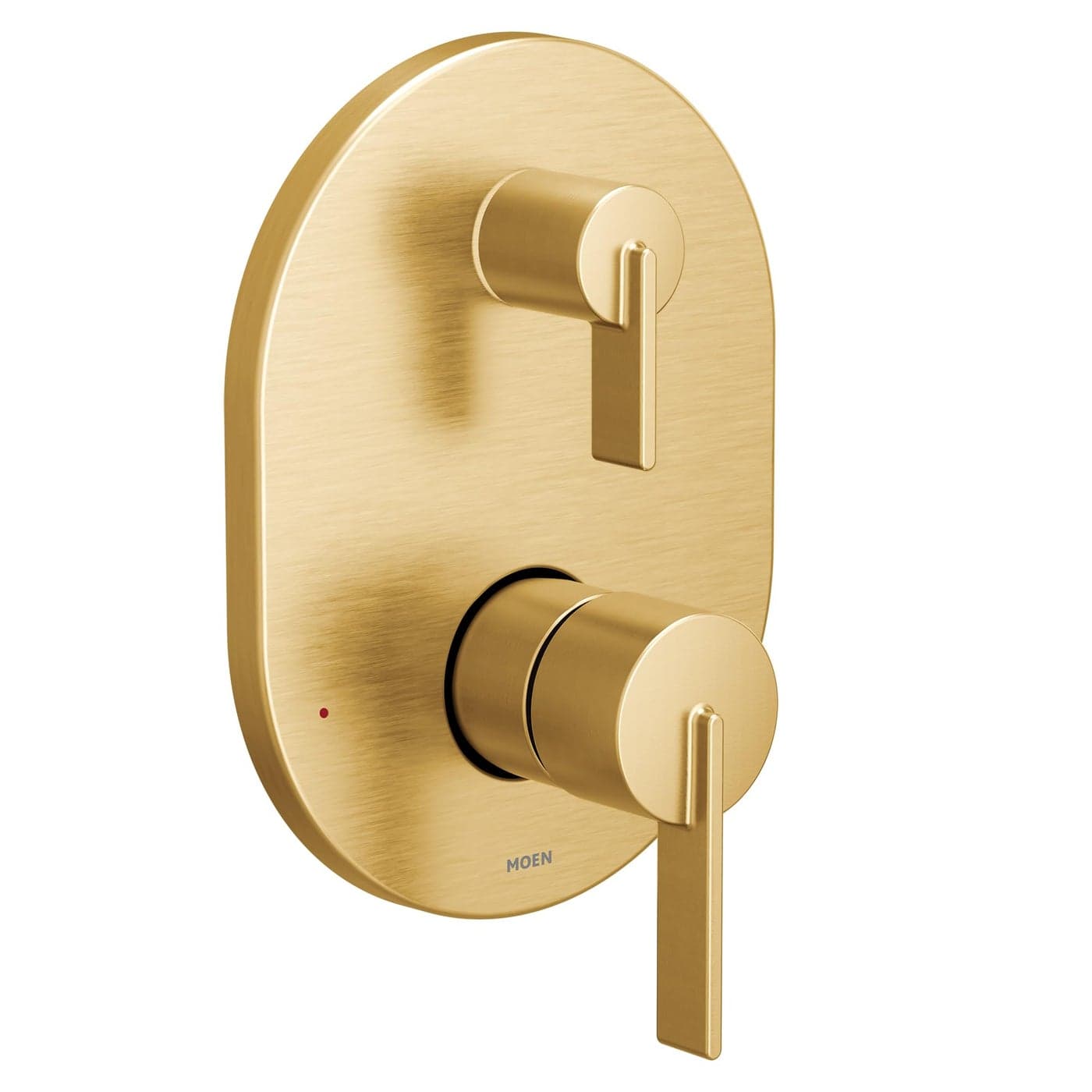 Moen UT3331BG Cia MCORE 3Series 2Handle Shower Trim with Integrated Transfer Valve Valve Required Brushed Gold