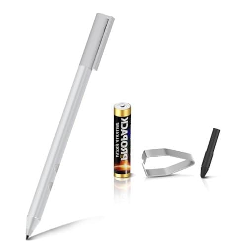 Stylus Pen for HP Envy X360 Pavilion X360 Specter X360 Spectre X2 Envy X2 Rechargeable MPP 151 Tilt Active Pen with 1024 Pressure Sensitivity Palm Rejection Magnetic Attachment Function Silver