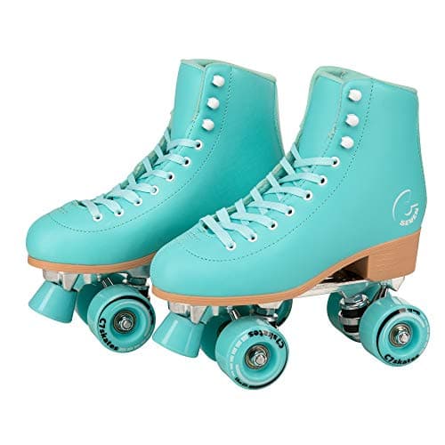 C SEVEN C7skates Cute Roller Skates for Girls and Adults (Aquamarine, Women's 11 / Men's 10)