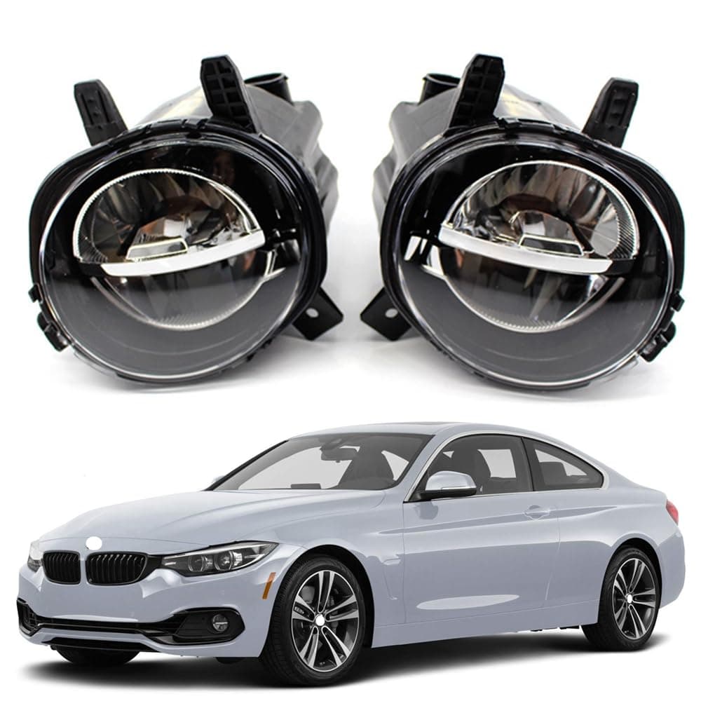 Pair LED Fog Lights Compatible with BMW 2 3 4 Series F30 F32 F33 F36 230i 320i 328d 328i 330e 330i 335i 340i 428i 430i 435i 440i 20122020 Replaces 63177315559 63177315560 BM2593123 BM2592153