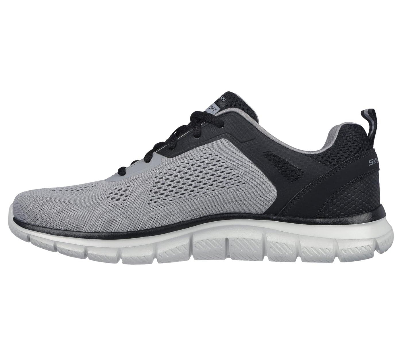 Skechers Men's Track Broader Oxford, GrayBlack, 8.5