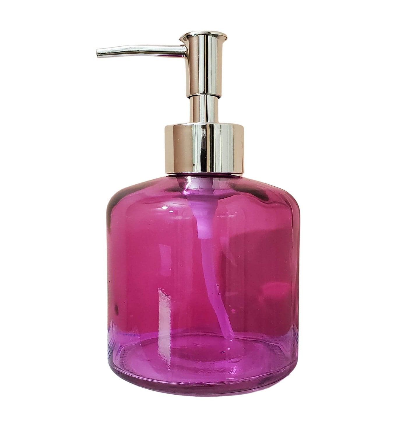 Pure Source India Empty Glass Soap Dispenser with Pump for Kitchen, Bathroom Counter top and Vanities, Capacity-300 ML