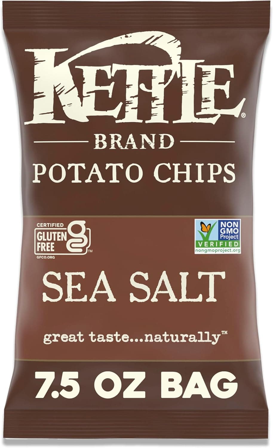 Kettle Brand Sea Salt Kettle Potato Chips, 7.5 oz