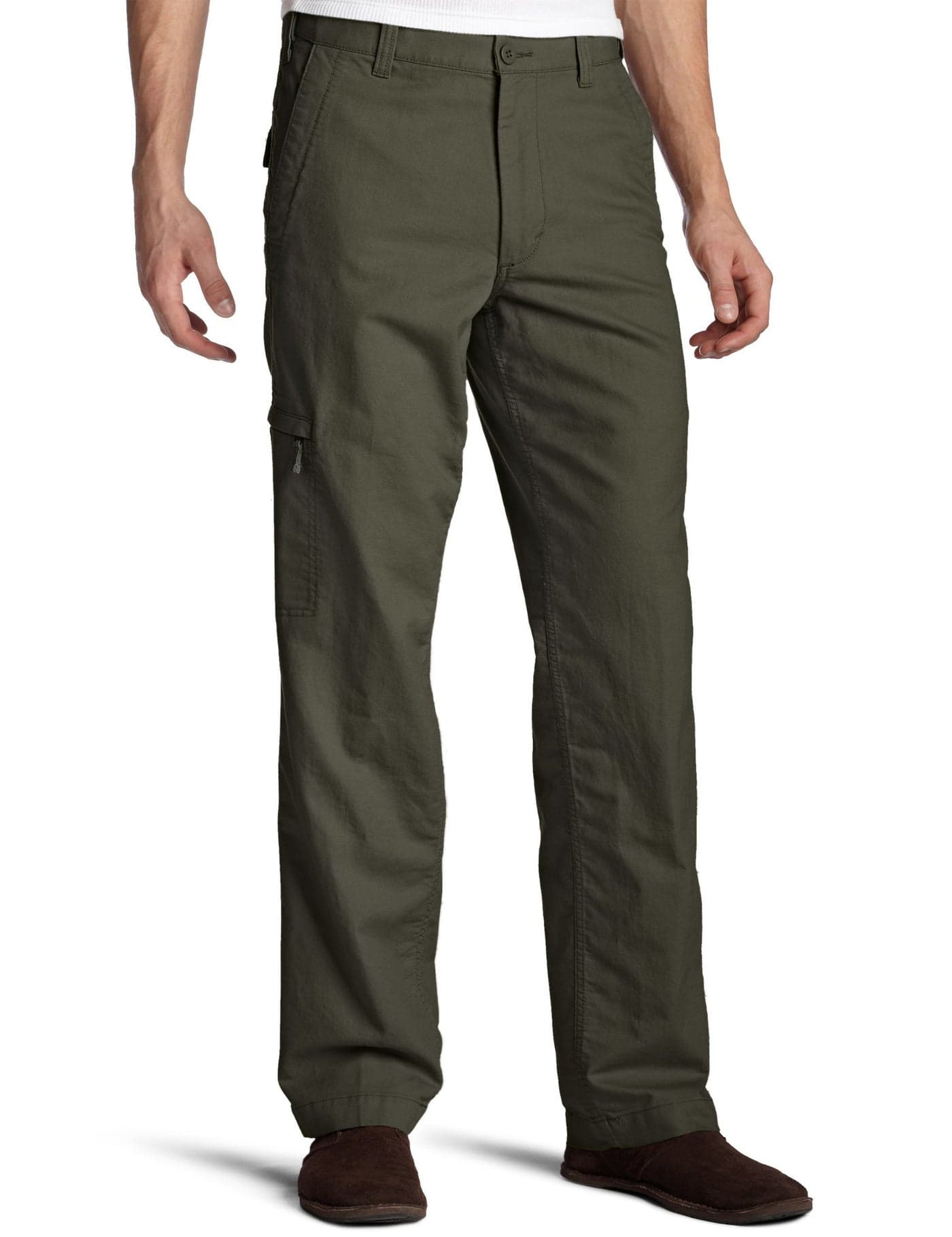 Dockers Men's Classic Fit Comfort Cargo Pants, Rifle Green, 32W x 30L