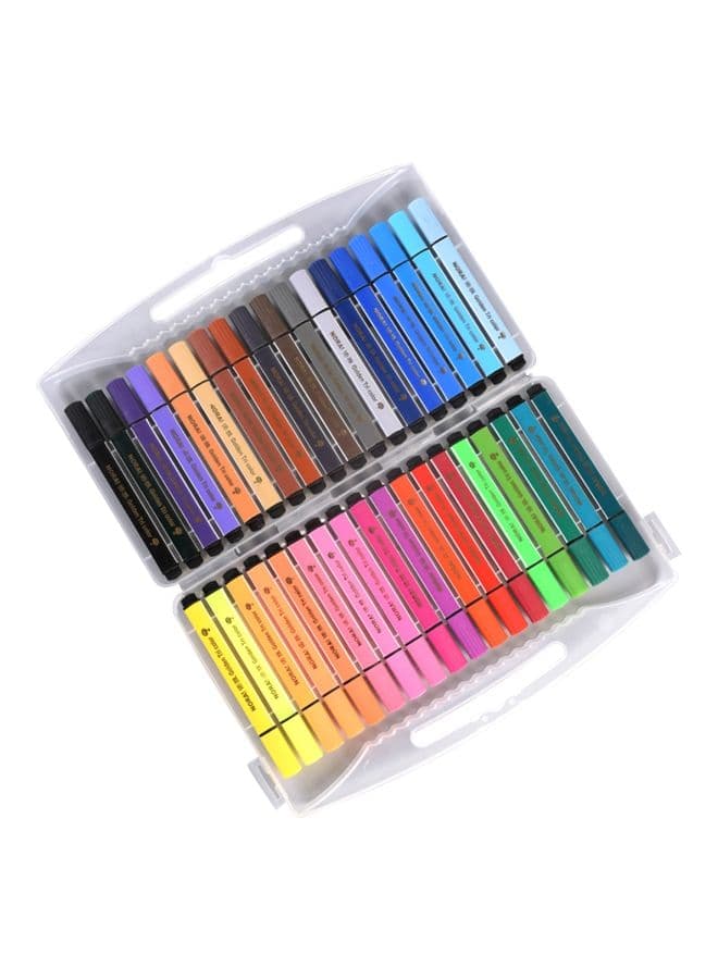 Pack Of 36 Washable Colored Marker Pens Multicolour