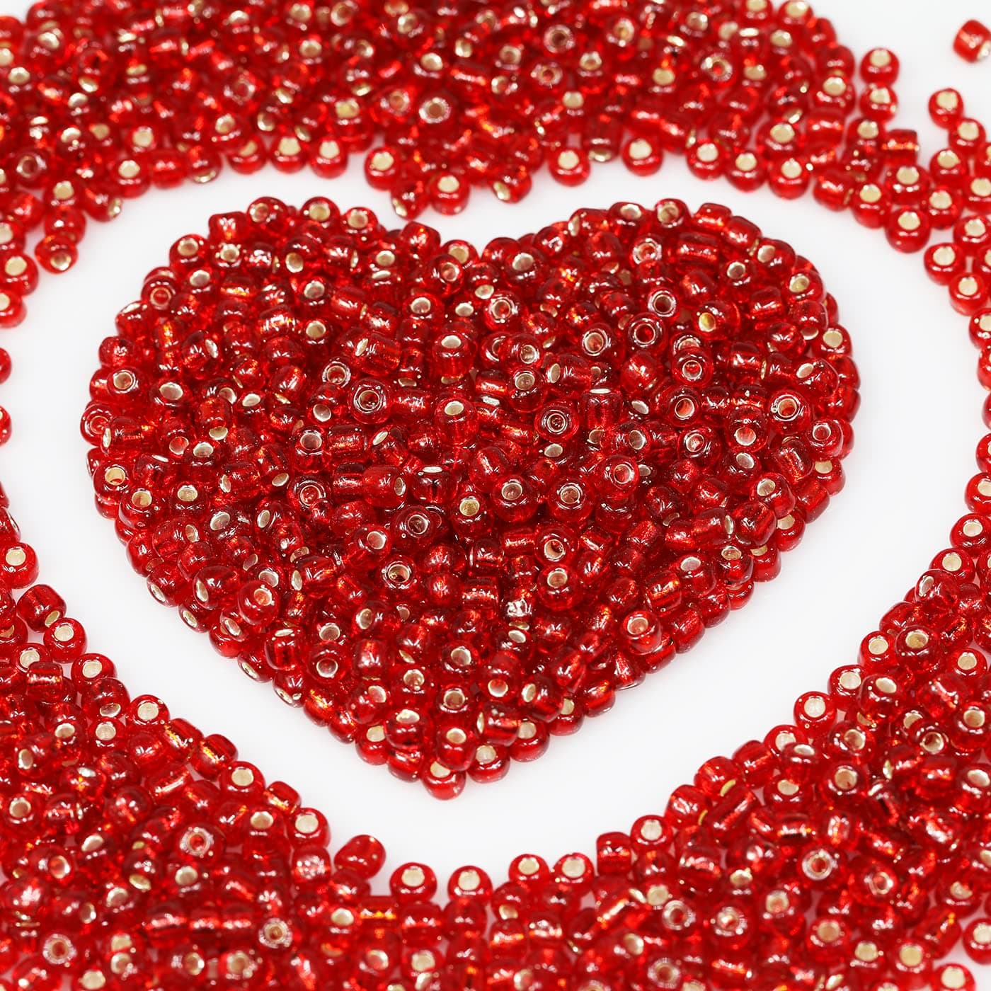 Bulk 4mm Crimson Red Seed Beads for Jewelry Making 110 Grams About 1600pcs60 Glass Craft for Making Earrings Bracelets Pendants Waist Jewelry DIY Handmade Seed BeadsRed