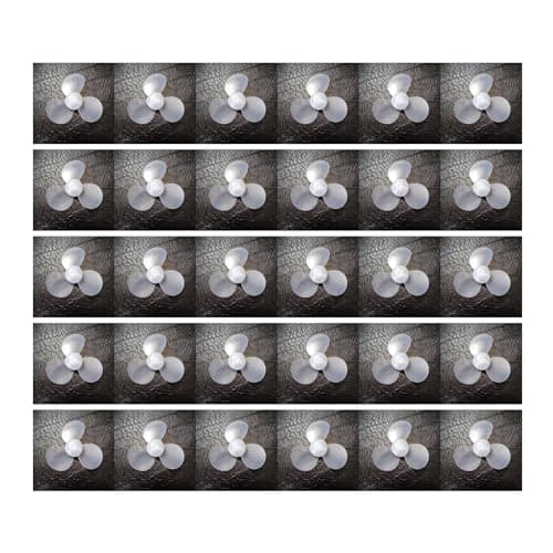 30 Pc Propeller Props Small ThreeBlade Propeller Blade Transparent Soft Fan Blade Model Creative Production Process Material Model 26in axis Diameter 008in skrnrhrery
