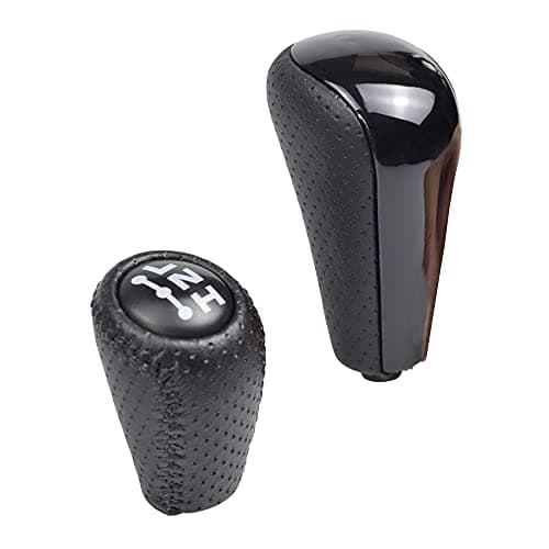 Hacreyatu 2PCS Automatic Gear Shift Knob Transfer Case Fit for Toyota Prado 120 2003 2004 2005 2006 2007 2008 2009