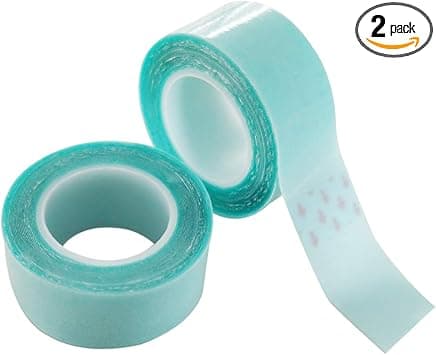 Natuce 2 Rolls 6 Meters Wig Tape 20mm Hypoallergenic Double Sided Wig Tape Double Sided Wig Tape Roll Body Tape Toupee Tape Body Adhesive Tape for Hair Extensions