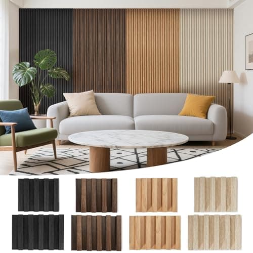 Samples 8 Pack 6" x 6" WPC Slat Wall Panels High Grille