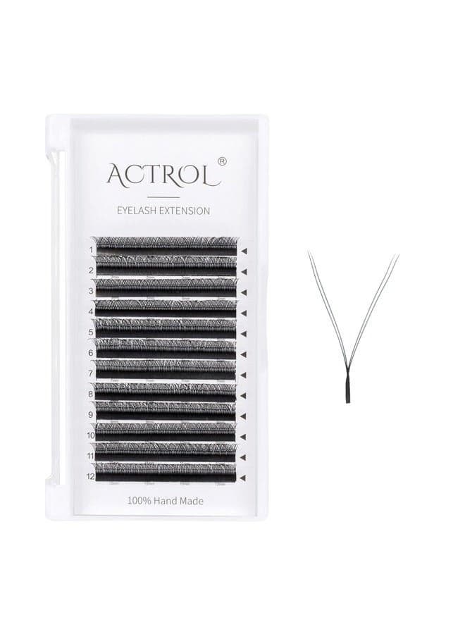 YY Eyelashes Extension Lashes Black C Curl 0.05mm 9mm Lash Volume Extension Easy Fans 4D Y Shaped Premade Soft Eyelashes Supply