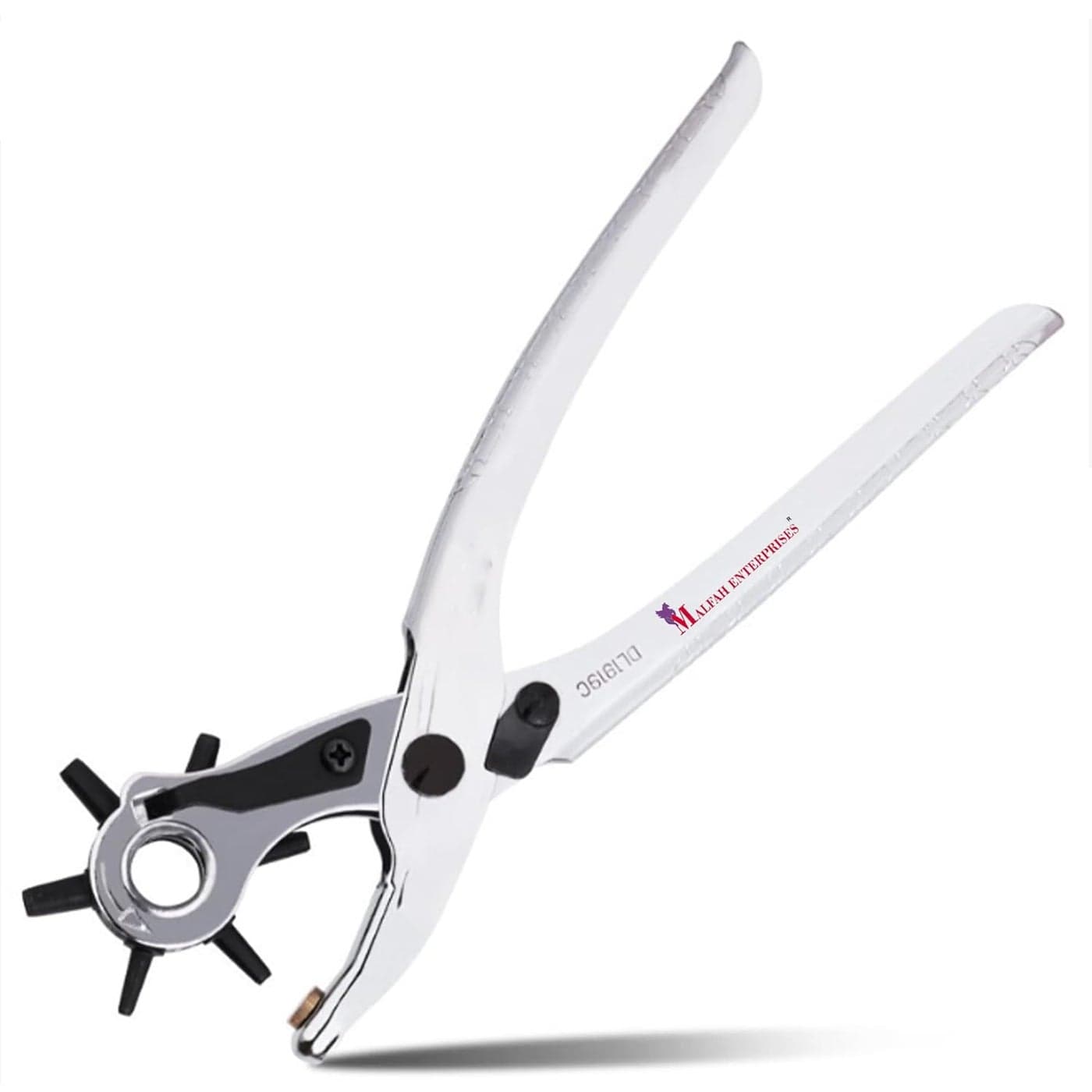 MALFAH ENTERPRISES Professional 9 Inch Revolving light handle punching pliers hole puncher multifunction eye puncher 215mm DL1919C