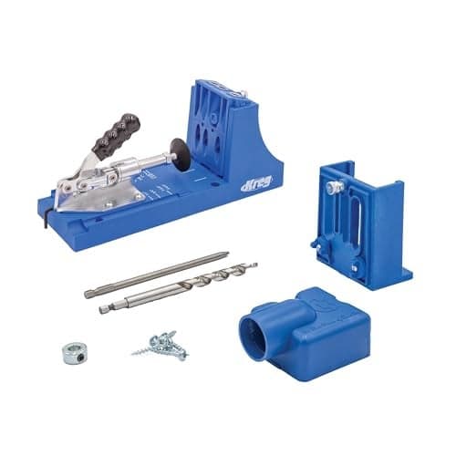 Kreg K4 Plus Pocket Hole Jig - With Drilling Guide & Dust Collection - Adjustable, Versatile Jig for Strong Joints - Create Perfect, Rock-Solid Joints - For Materials 1/2" to 1 1/2" Thick - K4PLUS