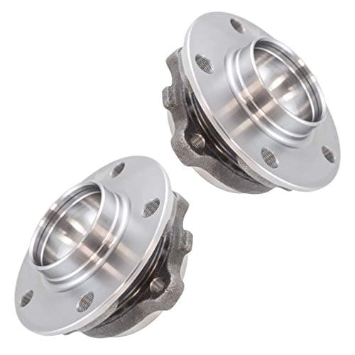 TRQ Front Left and Right Wheel Bearing and Hub Assembly Set 2 Piece Compatible with 1114 BMW 535i 1214 528i 1014 535i GT 1114 550i 1014 550i GT 2011 550i GT xDrive 1214 640i 1214 650i