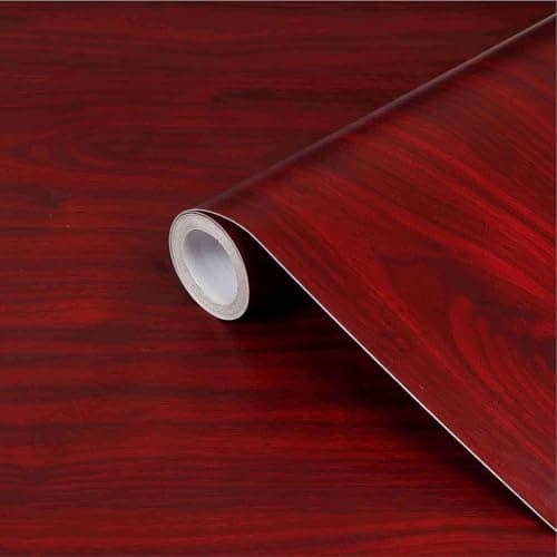 CVANU Wood Texture Pattern Wallpaper Self-Adhesive Waterproof PVC Vinyl Contact Paper for Old Furniture, Cabinets, Doors, Wardrobes & Walls Decoration (12x50 Inch) cv11