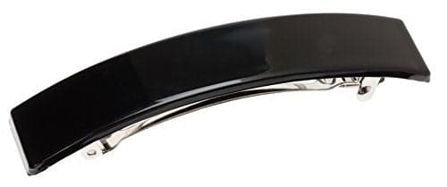 France Luxe Belle Casual Rectangle Barrette - Black