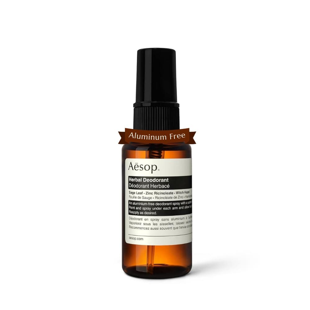Aesop Herbal Deodorant Spray Aluminum Free Deodorant Reduces Masks Underarm Odor Sage Leaf Zinc Ricinoleate Witch Hazel 17 oz 50mL