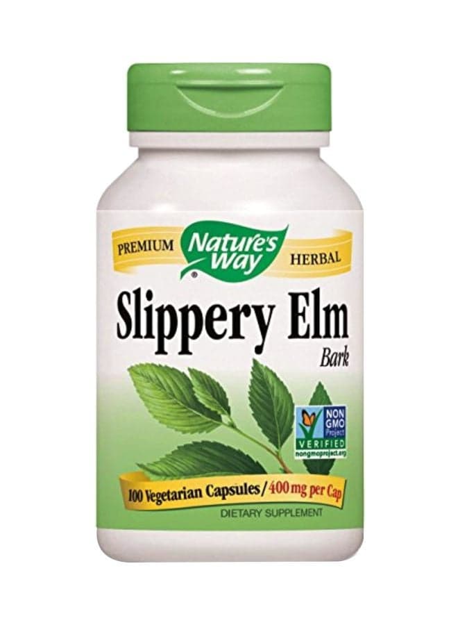 Pack Of 2 Slippery Elm Bank 400 mg-100 Capsules