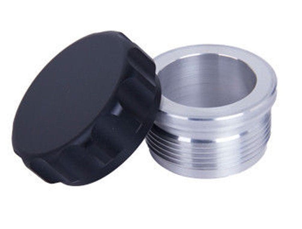 HiwowSport Aluminium Alloy Fuel Cap Weld On Filler Neck Oil Tank Cap 3inch Black