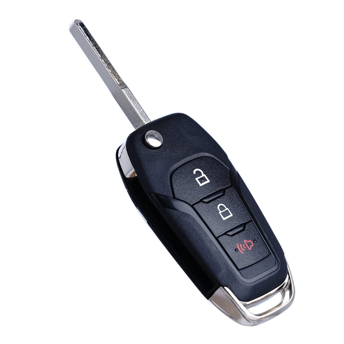 Flip Key Fob Replacement Compatible for Ford F-150 F-250 F-350 2015 2016 2017 2018 2019 2020 2022 Explorer (2016-2022) F-350 F-450 Ranger Ecosport Bronco Ignition Key Keyless Entry Remote N5F-A08TAA