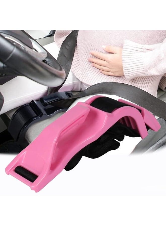 Bump Belt Adjuster Prevent Compression of the Abdomen Completely Adjustable Easy to Install a Must-have for Expectant Mothers-pink