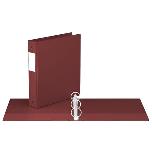Premium Economy, Round Ring, Binder, (Burgundy, 1.5")
