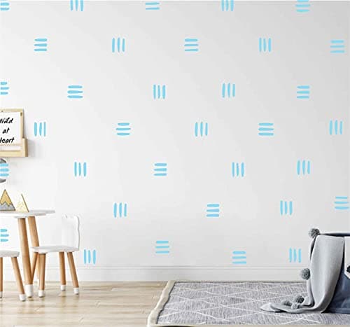 120pcs Modern Line Wall Stickers Boho Nursery Kids Living Room Scandinavian Home Dcor SelfAdhesive Murals Vinyo DIY Gift YT5037 Blue