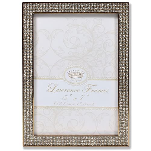 Lawrence Frames Lawrence Royal Designs 5x7 Turner Gold and Glitter Metal Picture Frame