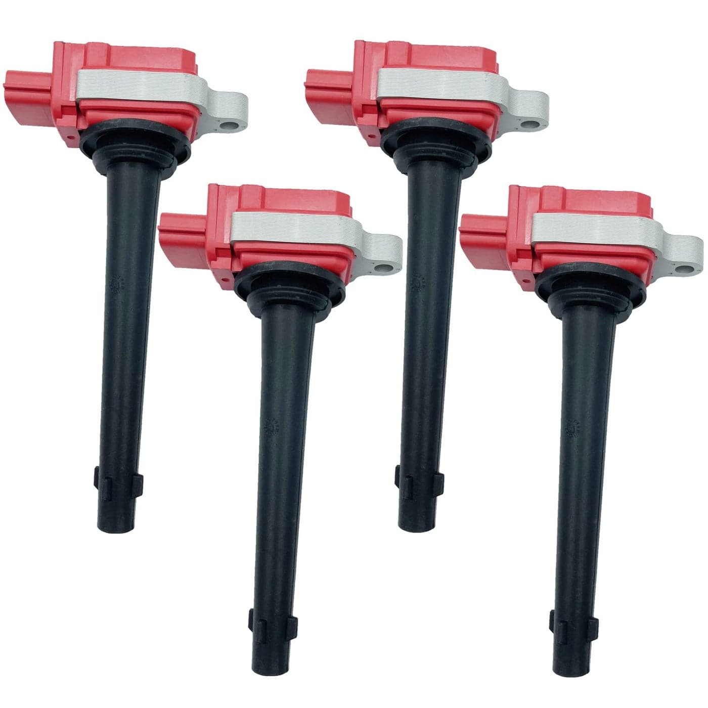 HLZ PRODUCT HIGH ENERGY IGNITION COILS UF591 22448ED800 22448CJ00A H1244R SET OF 4 COMPATIBLE WITH NISSAN MARCH SENTRA TIIDA 16 18 20 L4 HR16DE MR20DE MR18DE