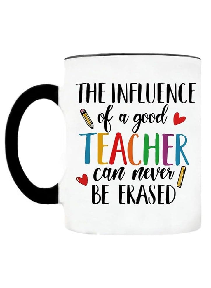 Teacher's Day Magic Mug for Best Teacher Ever - Birthday Gifts from Students Children - Gifts for Teacher- Ceramic Mug - Black Handle - 11 Oz