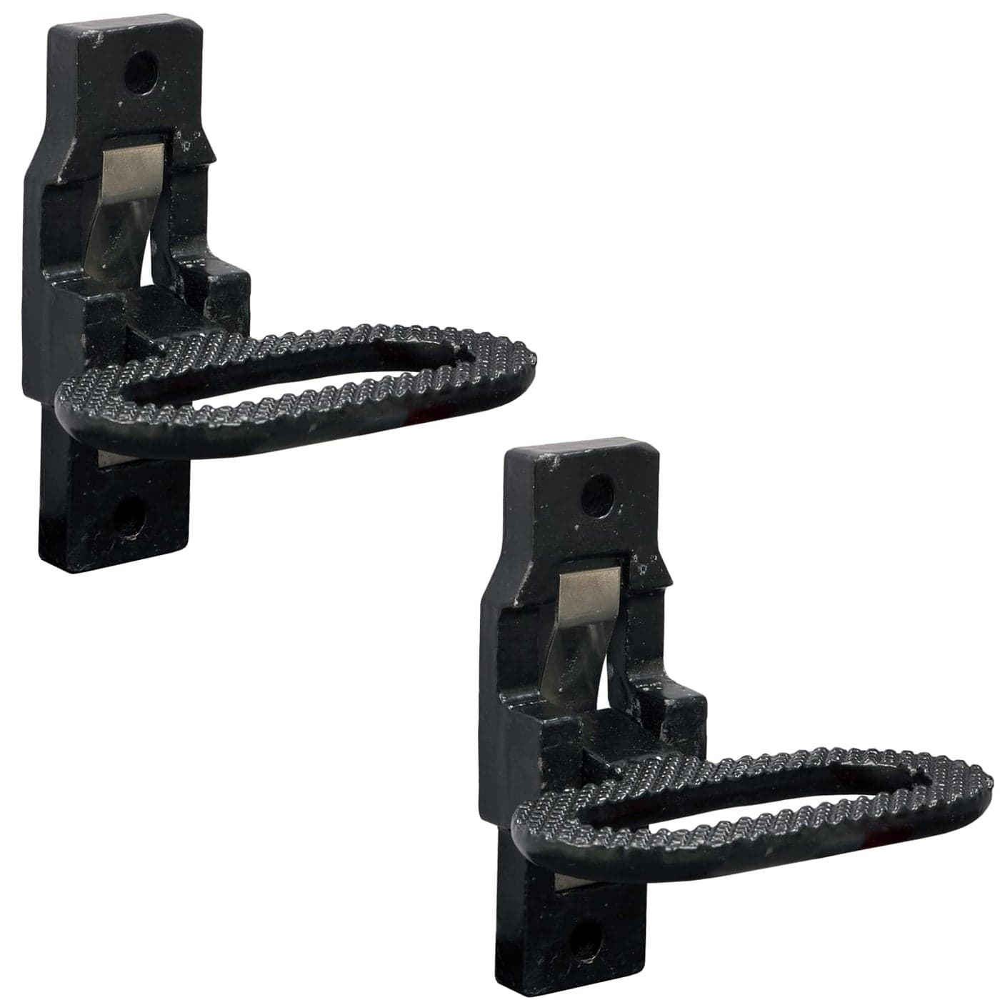 Buyers Products B2797BPC2 Black E Coat Folding Safety Step and Handle with Safety Storage 2 Pack MultiPurpose Step and Grab Handle for Trucks Trailers Busses RVs