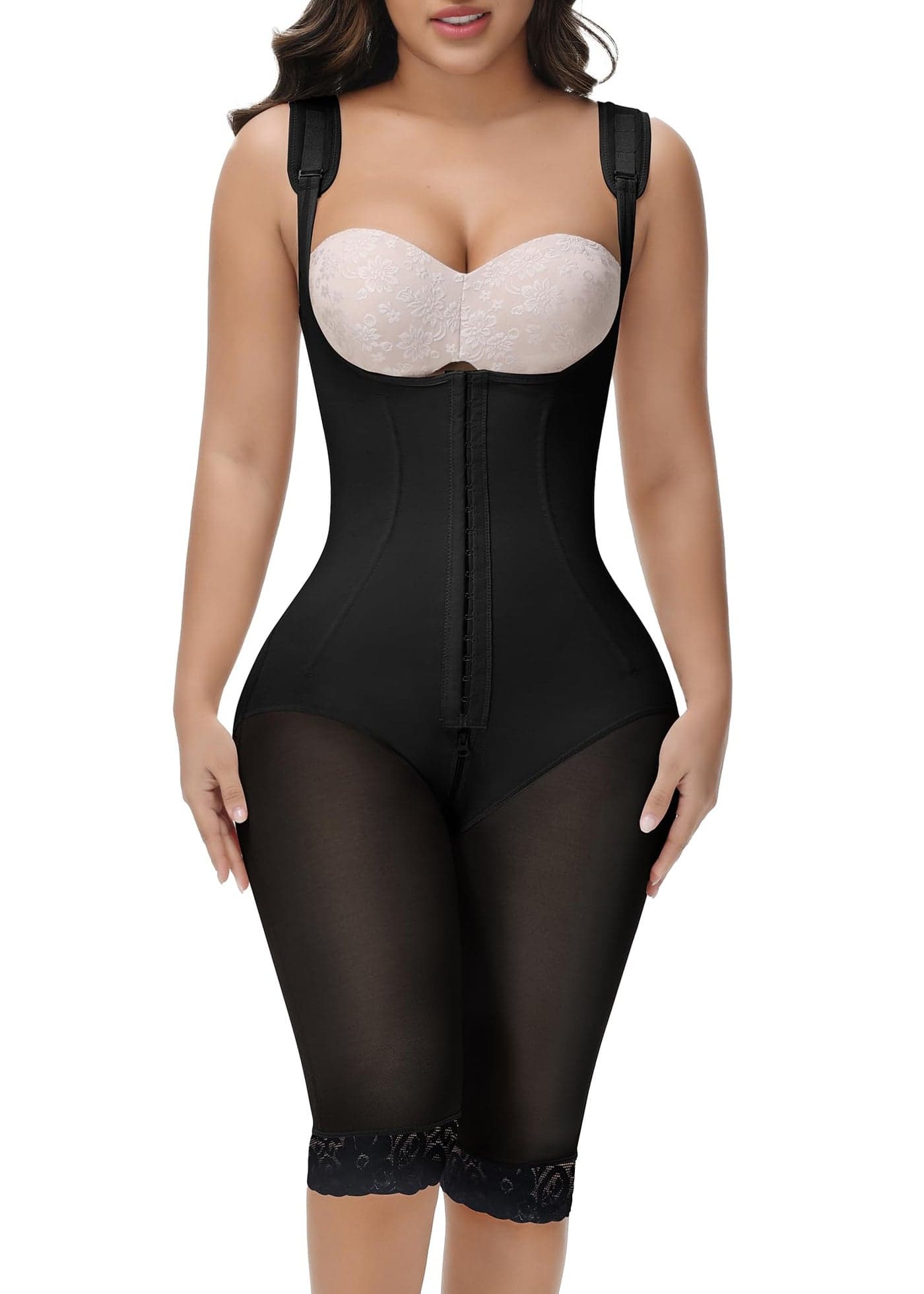 M MYODRESS Fajas Colombianas Shecurve Faja Waist Trainer for Women Stage 1 Faja Postpartum Waist Trainer Hourglass Full Body Shapewear Knee Length Fajas Postparto Para Mujer Corset Shapewear L Black
