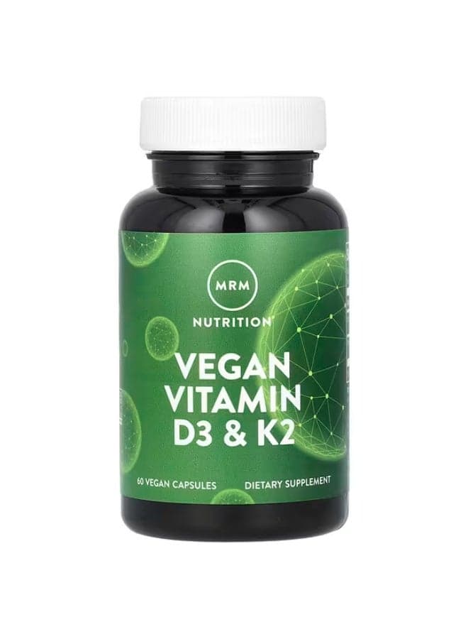 MRM Nutrition, Vegan Vitamin D3 & K2, 60 Vegan Capsules