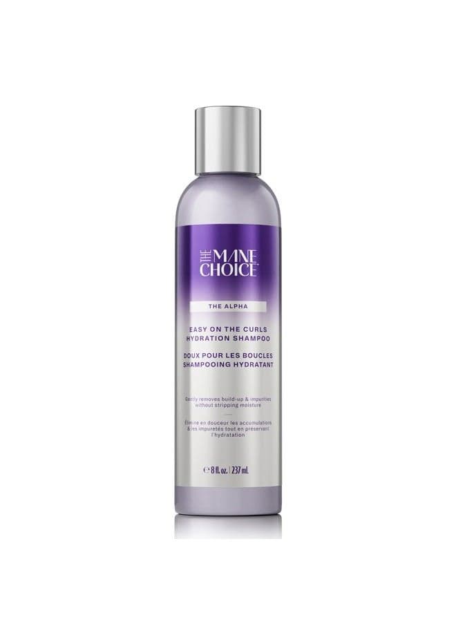 The Alpha Easy On The Curls Detangling Hydration Shampoo, Gentle, Non-Stripping Clarifying Shampoo, Helps Remove Knots & Tangles, Supports Natural Hair Growth & Retention, 8 oz