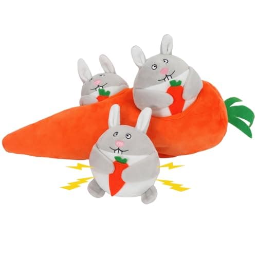 IFOYO Hide and Seek Dog Puzzle Toys, Plush Interactive Puppy Toys for Small, Medium Dogs, Easter Puppy Essentials