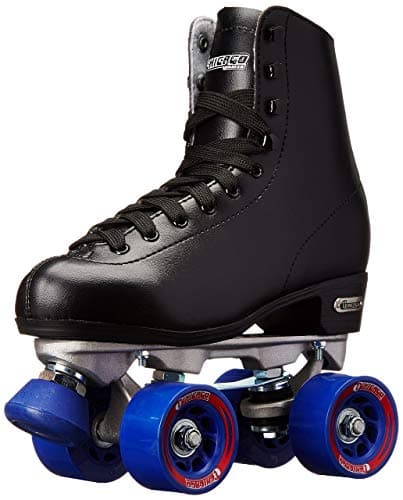 CHICAGO Skates Premium Black Quad Roller Skates for Boys and Men Beginners Classic Adjustable High-Top Design for Indoor or Outdoor Skates and Roller Derby
