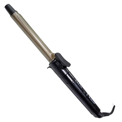 Hector Professional 19MM Barrel Rotating Hair Curler with Titanium Coated Plates, Cool Touch Tip, Fast Heating, for Women, Long and Short Hair Curling, Styling, Black & Graceful Green