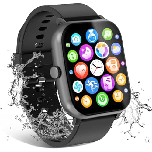OICIIDO Smart Watch for Men Women Compatible with iOS Android Phone 183 Full Touchscreen IP68 Waterproof SmartwatchFitness Tracker with MakeRecive Call 123 Sport Modes Heart RateSleep Monitor